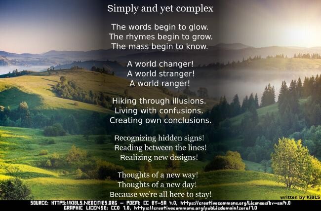 Simply and yet complex