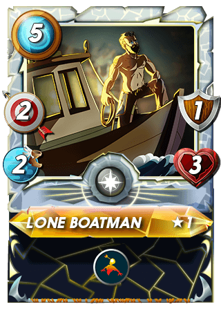 Lone boatman