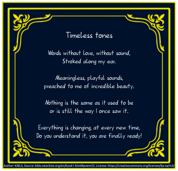 Timeless tones
