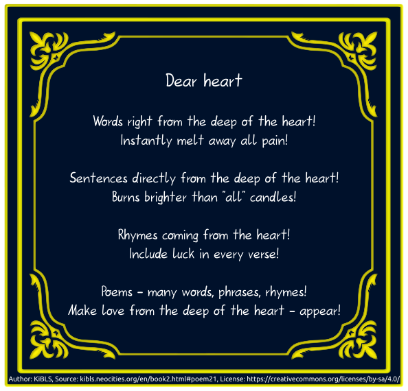 Dear heart