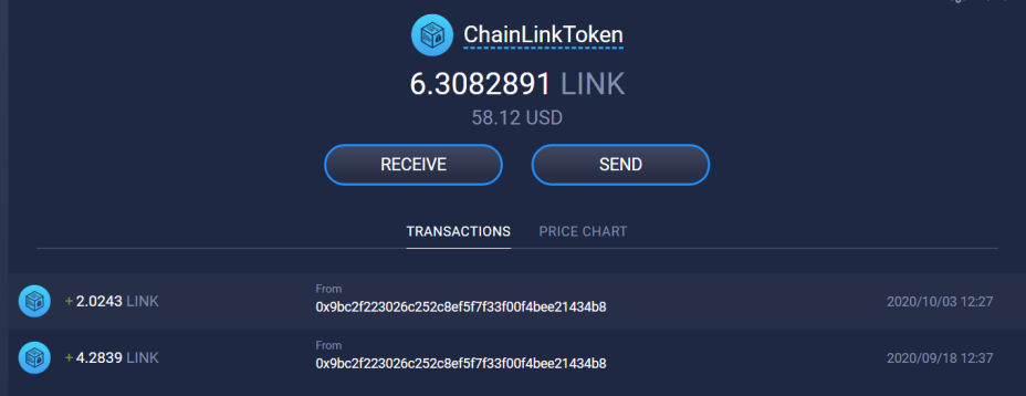 ChainLink Portfolio Updates - 10.04.20