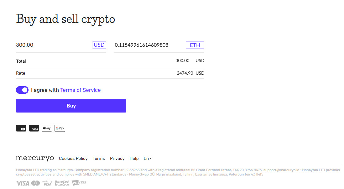 Buy Ethereum With Credit Card