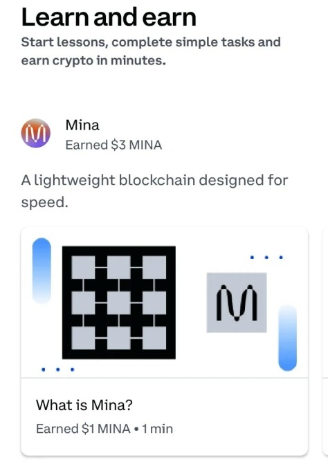Coinbase Earn - $MINA