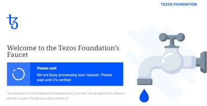 Tezos Foundation's Faucet Processing