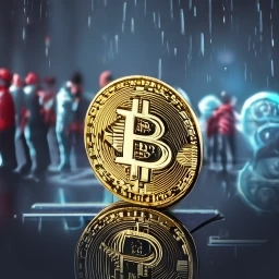 Raining Bitcoin by Along Tusk
