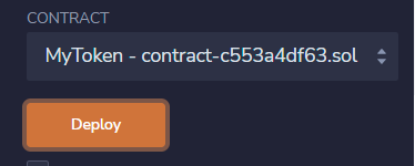 Token Deploy Button