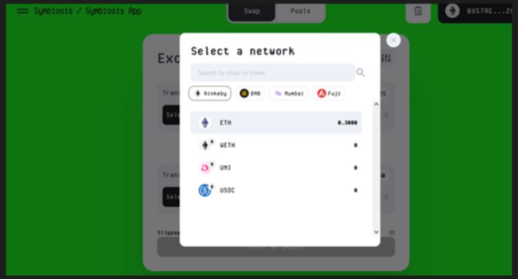 Adding a network on Symbiosis