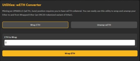 wETH converter