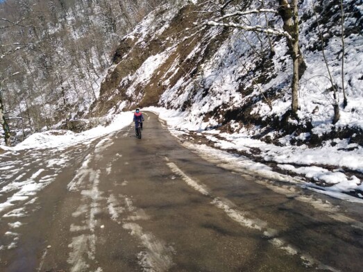 We Passed The Blossoms &amp; Reached The Frozen Mountain Road