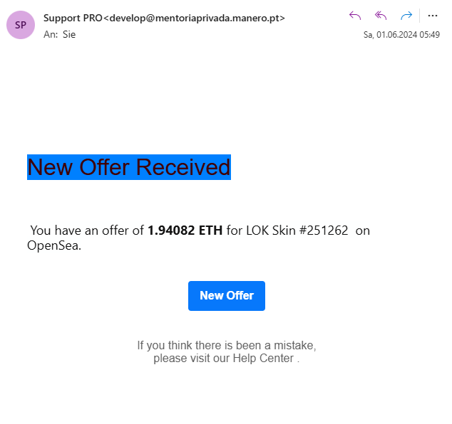 scam mail