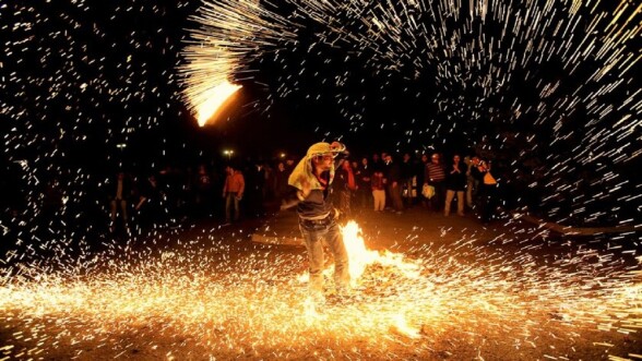 Jumping Over Fire | Persian Ceremony | On the Last Wednesday of The Year