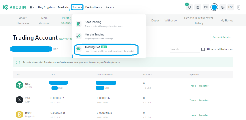 7. Open Trading Bot