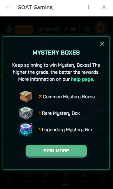 Mystery Boxes for GOAT Gaming