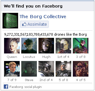 We'll find you on Faceborg!