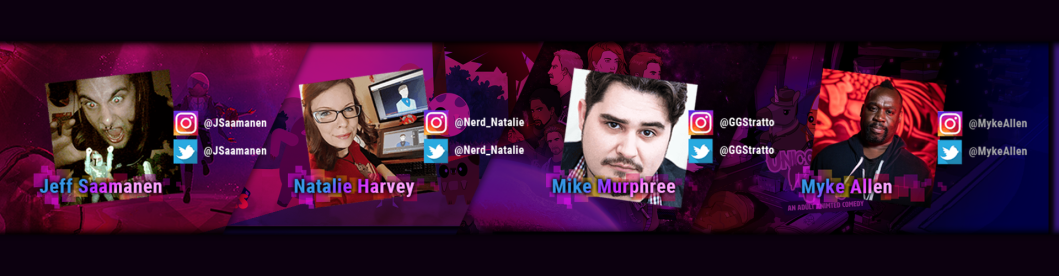 Team, Jeff Saamanen, Natalie Harvey, Michael Murphree, and Myke Allen
