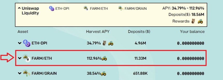FARM/ETH