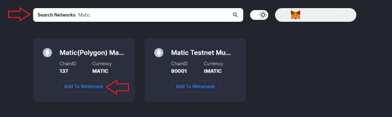 Search your network and connect