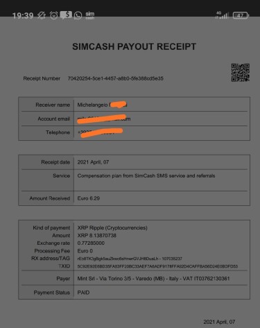 simcash xrp