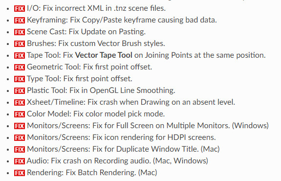 Opentoonz V1.5 Fixes