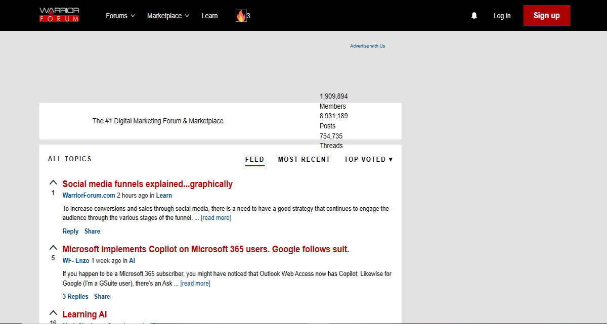 warrior forum affiliate marketing