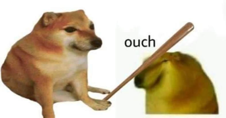 image of doge bonk another doge