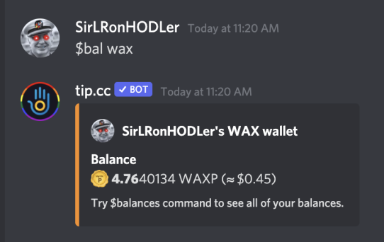 check balance
