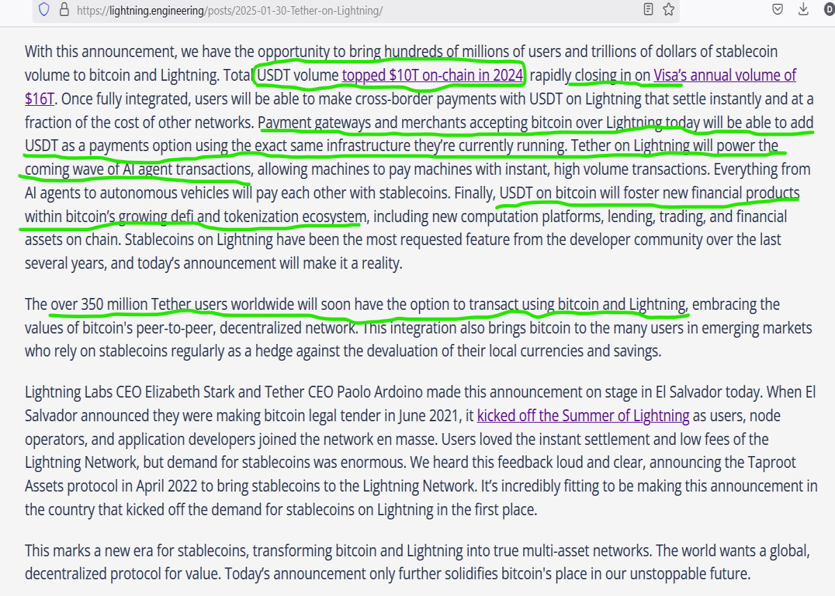 tether on lightning