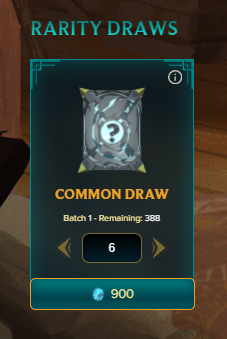 Buying 6 Common Cards