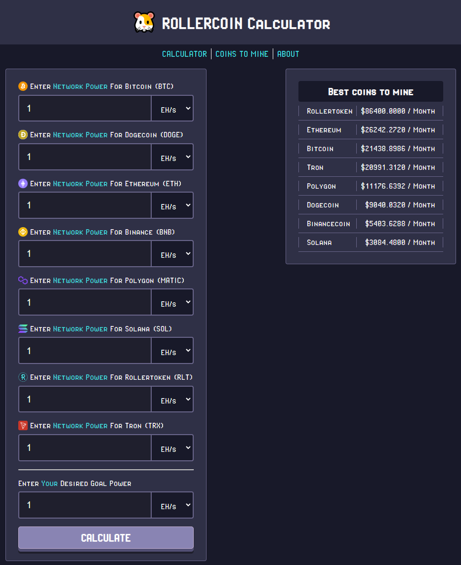 RollerCoin - Payout amount