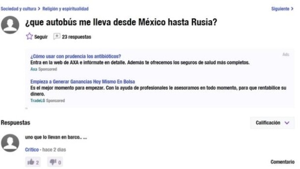 Pregunta sin sentido