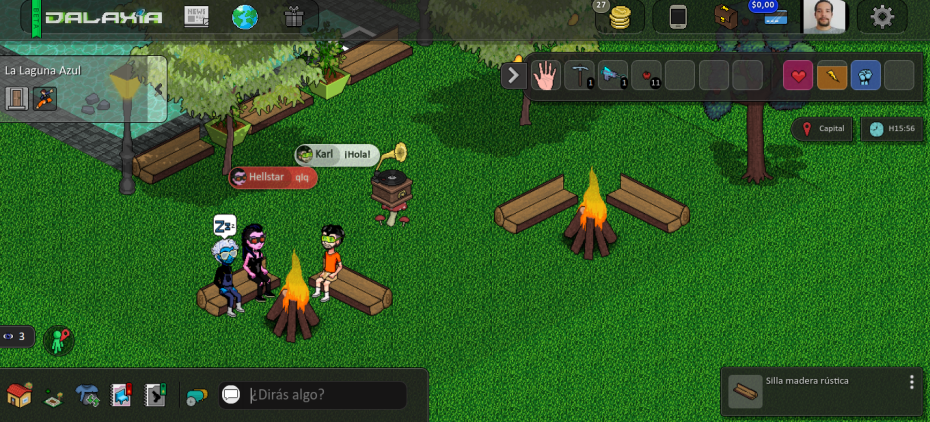 Vista del juego de Dalaxia