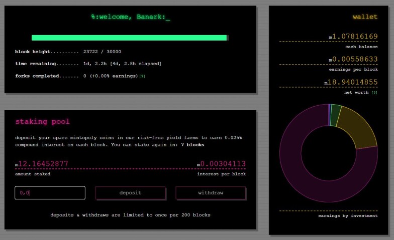 My Dashboard in the game