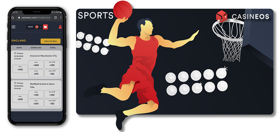 Bet sports with Bitcoin and other cryptos