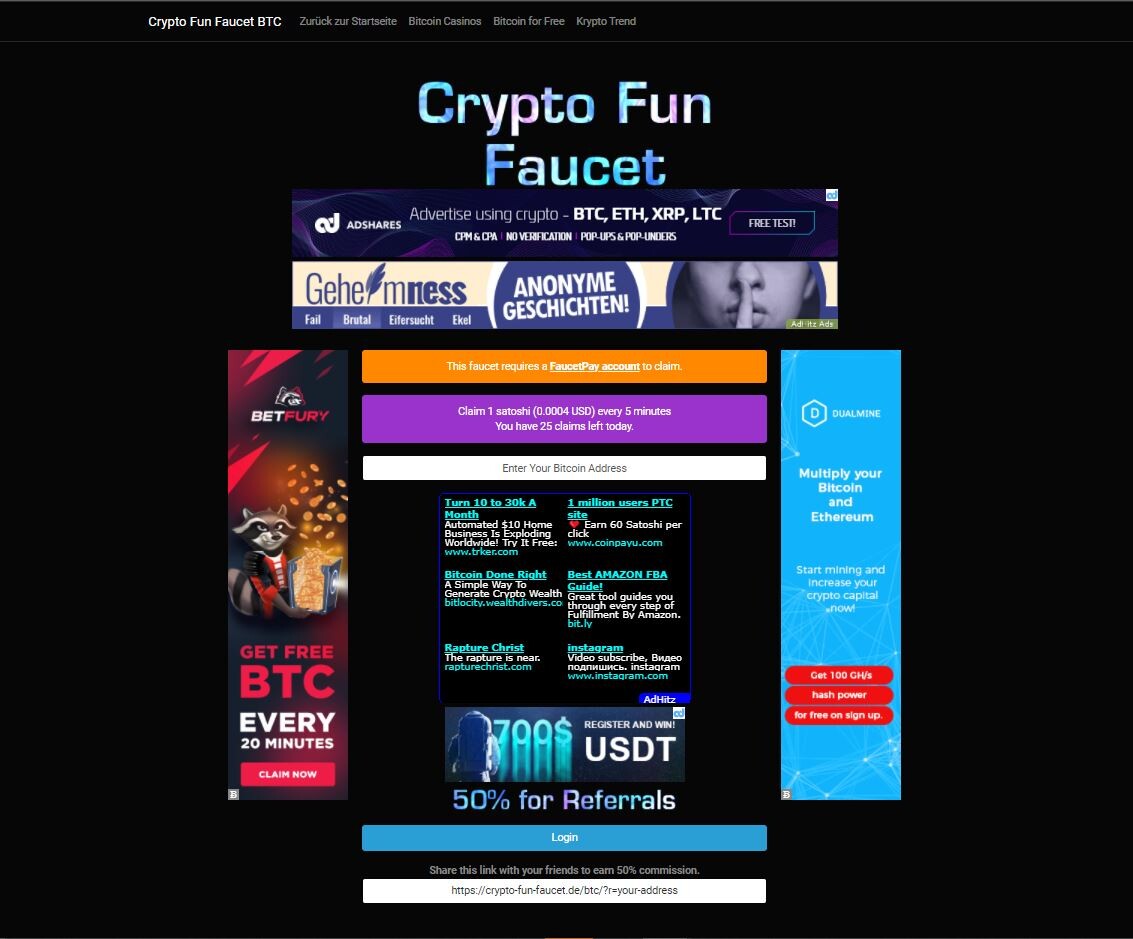 crypto fun faucet