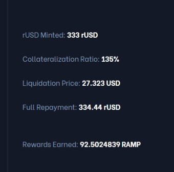 Profit by borrowing rUSD