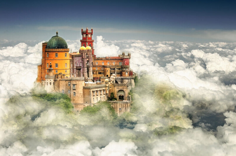 Pena Castle Palace in Spain (1854)