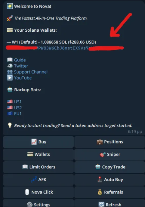 Nova trading bot