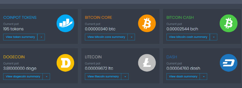 Coinpot Dashboard