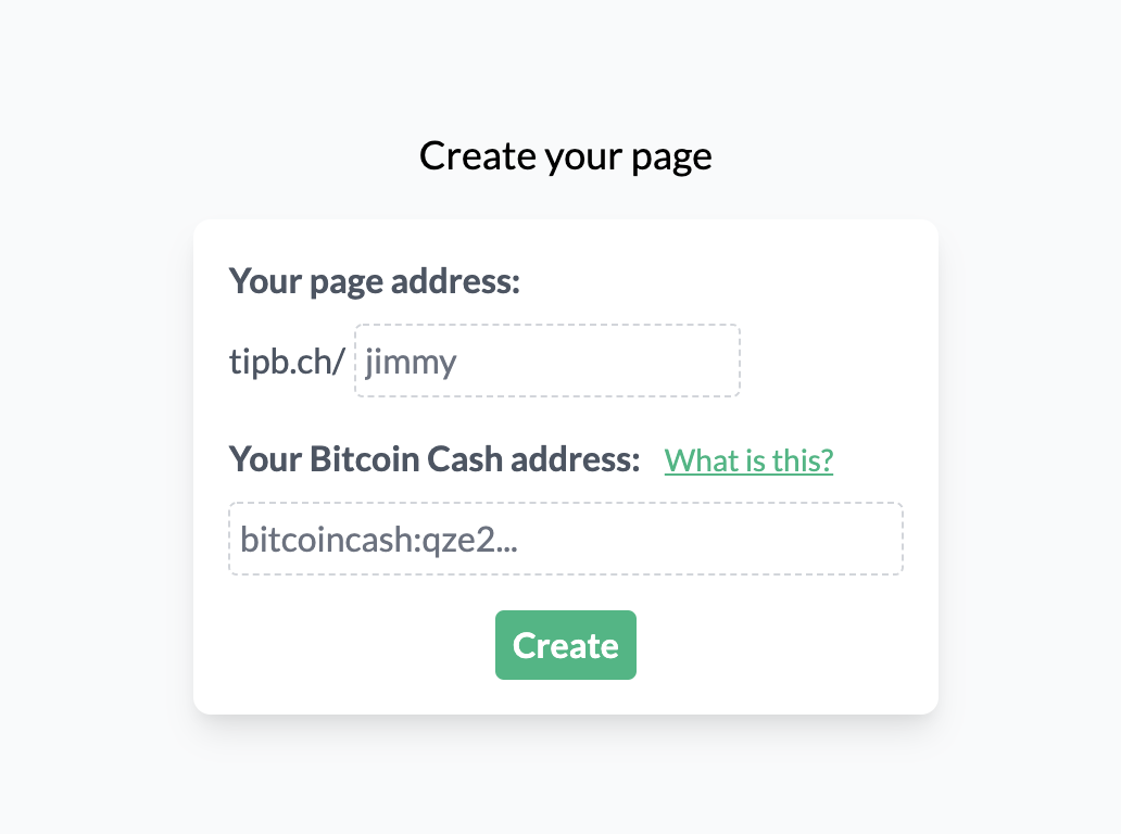 create page