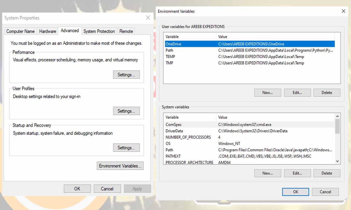 PATH CURL di windows