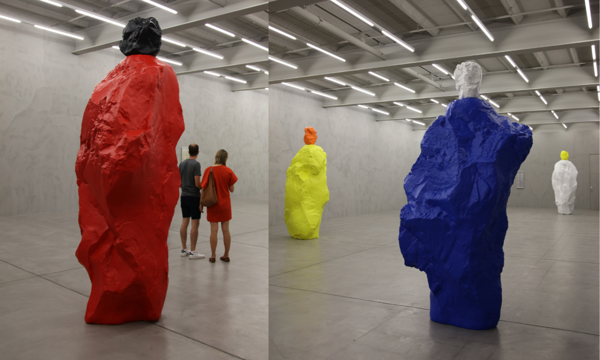 nuns and monks sculptures from Ugo Rondinone