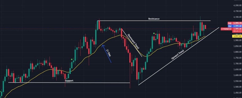 support and resistance lines