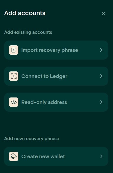 Setting up Tally Hoo wallet
