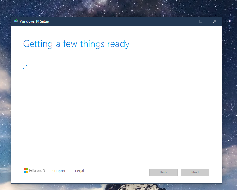 Getting a few things ready.