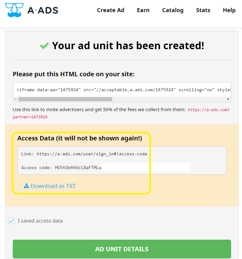access data