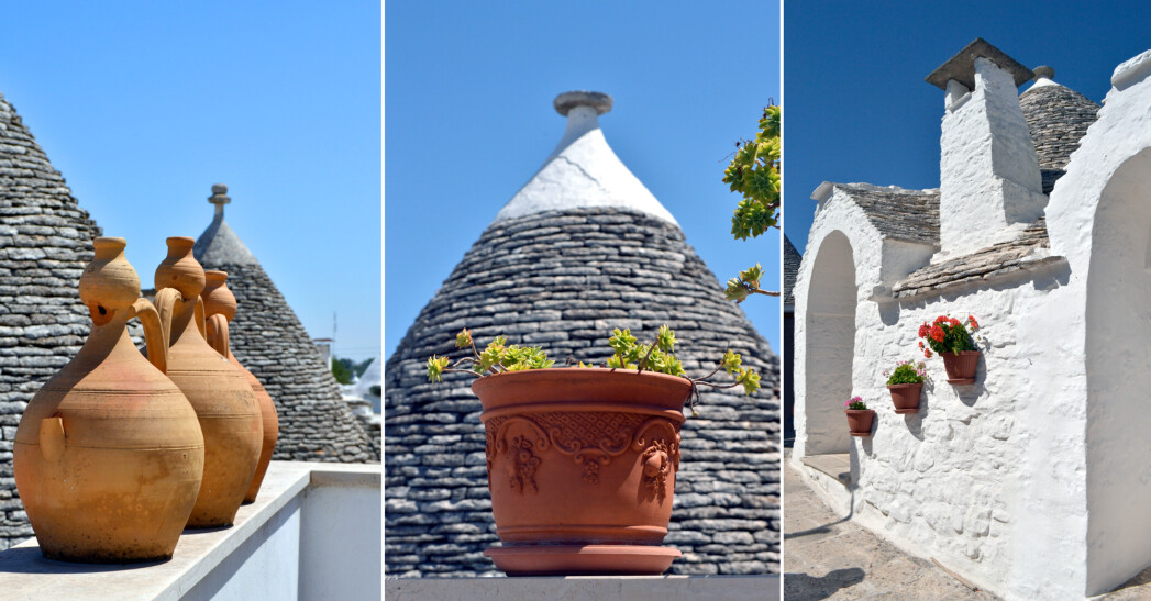 flower pot at Alberobello