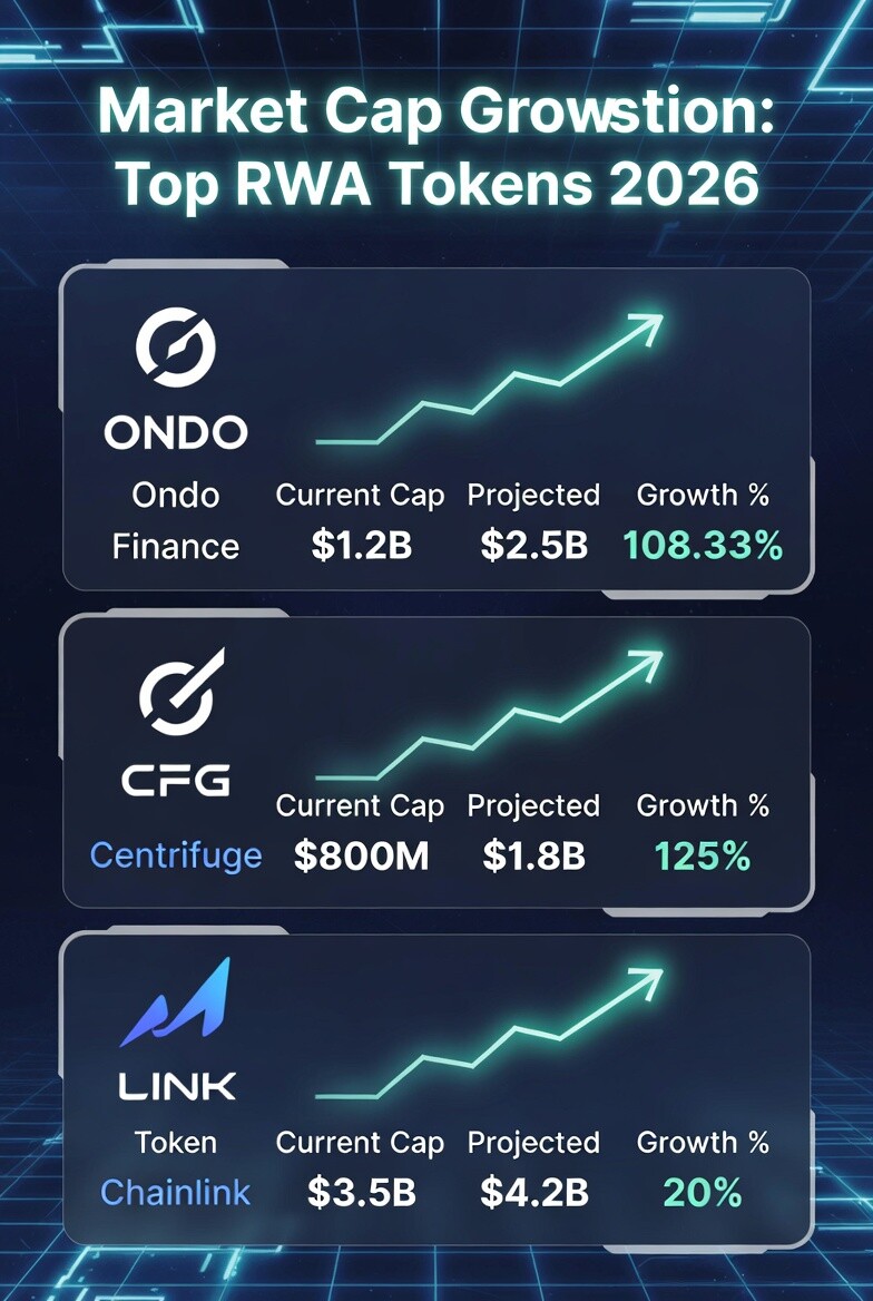 Top RWA Tokens to Hold in 2026: ONDO, CFG, LINK and More 💰🚀