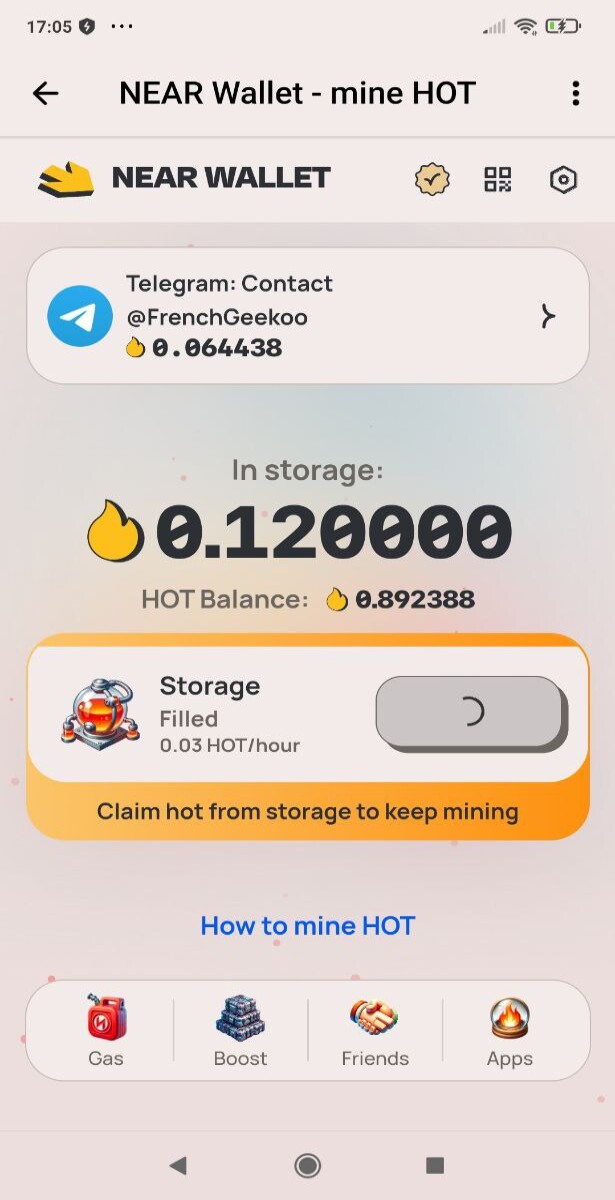 Mining via Telegram