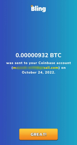 bitcoin blast payment proof to coinbase