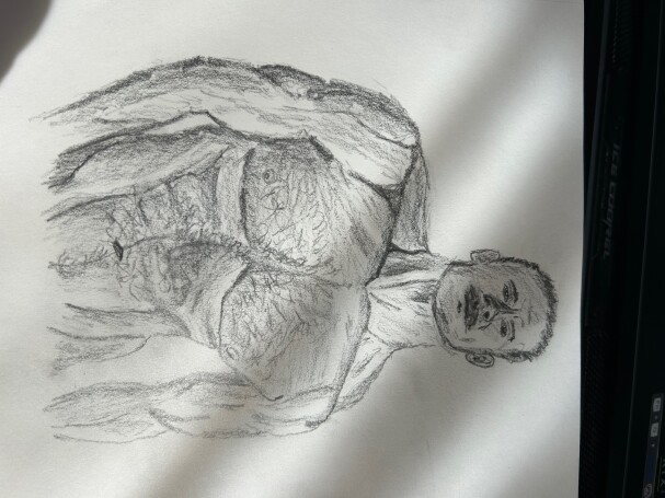 Cheyenne Jackson, #4B graphite pencil